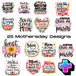 "Mom" Holiday Design Bundle (25-in-1) | DTF & Sublimation