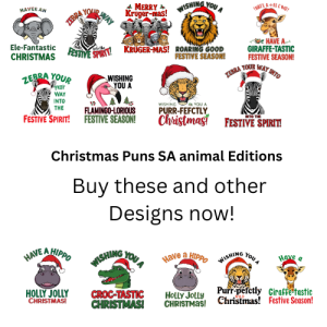 South African Christmas Pun prints