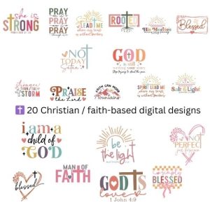✝️ 20 Christian / faith-based digital designs